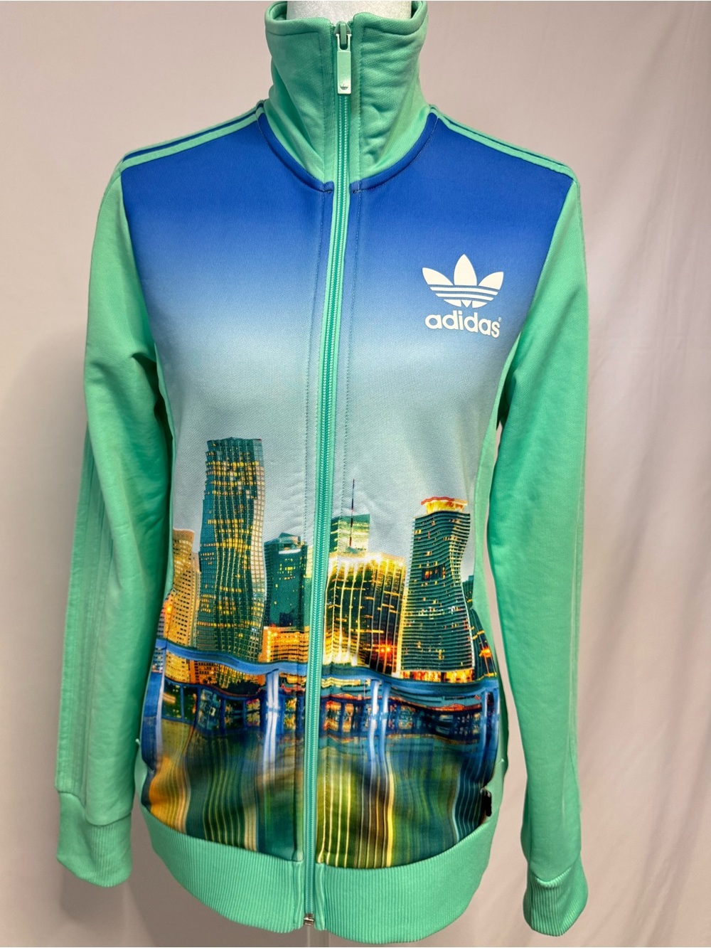 Adidas Originals Miami Print Europa Track Jacket S